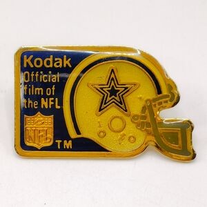 Vintage 1989 Kodak Official NFL Dallas Cowboys Hat Lapel Pin